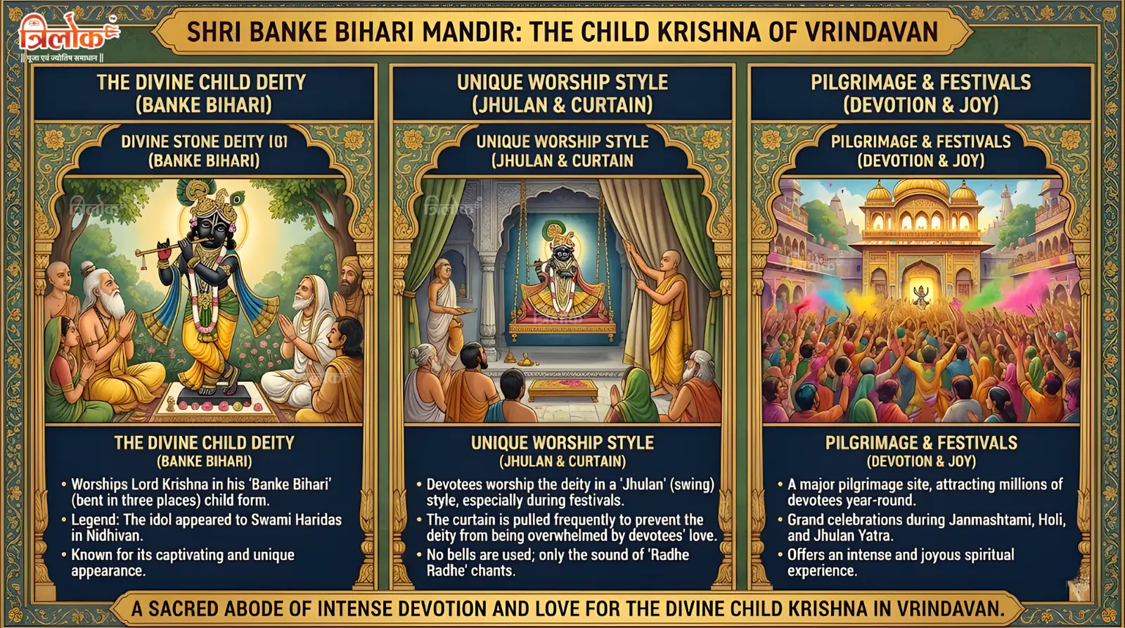 Shri Banke Bihari Mandir: The Child Krishna